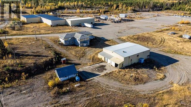 Aerial view of an industrial property in Northern BC